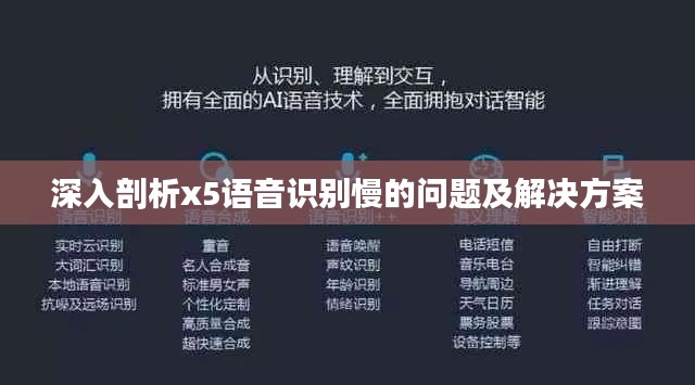 深入剖析x5语音识别慢的问题及解决方案