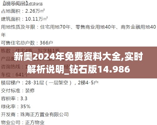 新奥2024年免费资料大全,实时解析说明_钻石版14.986