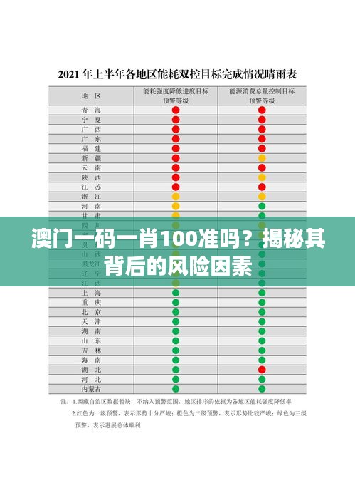 澳门一码一肖100准吗？揭秘其背后的风险因素