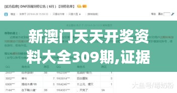 新澳门天天开奖资料大全309期,证据解答解释落实_FHD10.162