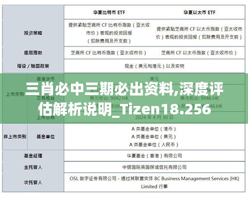 三肖必中三期必出资料,深度评估解析说明_Tizen18.256