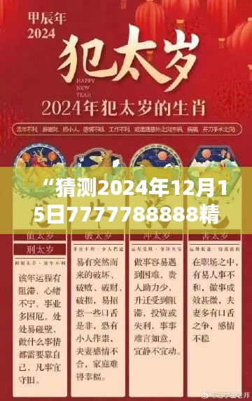 “猜测2024年12月15日7777788888精准免费四肖：科学方法在预测领域的局限性与挑战”