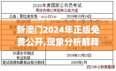 新澳门2024年正版免费公开,现象分析解释定义_Device9.618