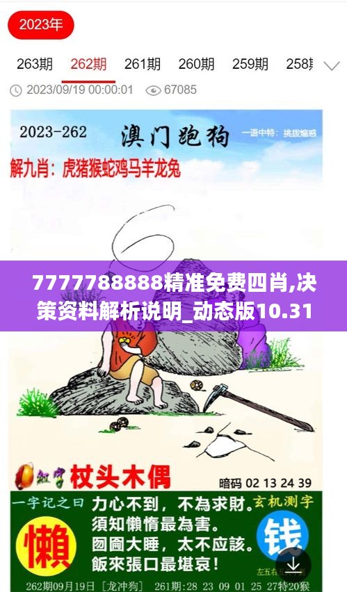 7777788888精准免费四肖,决策资料解析说明_动态版10.311