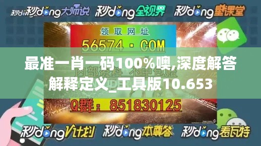 最准一肖一码100%噢,深度解答解释定义_工具版10.653