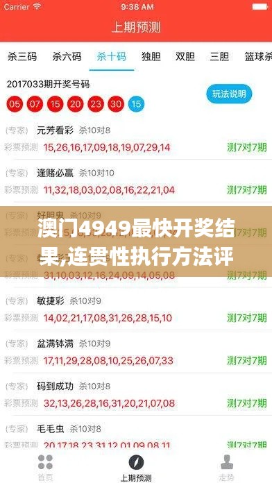 澳门4949最快开奖结果,连贯性执行方法评估_V3.333