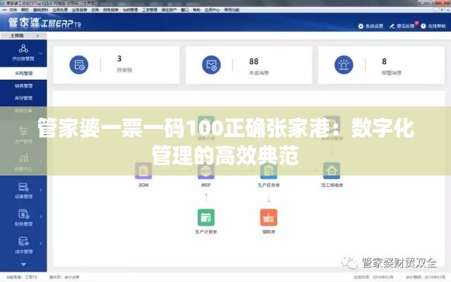 管家婆一票一码100正确张家港：数字化管理的高效典范