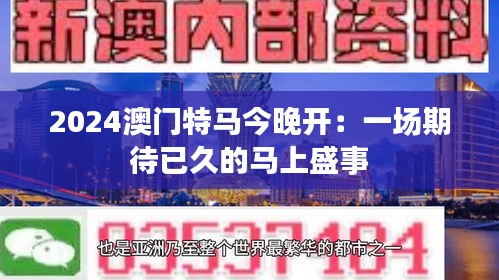 2024澳门特马今晚开：一场期待已久的马上盛事