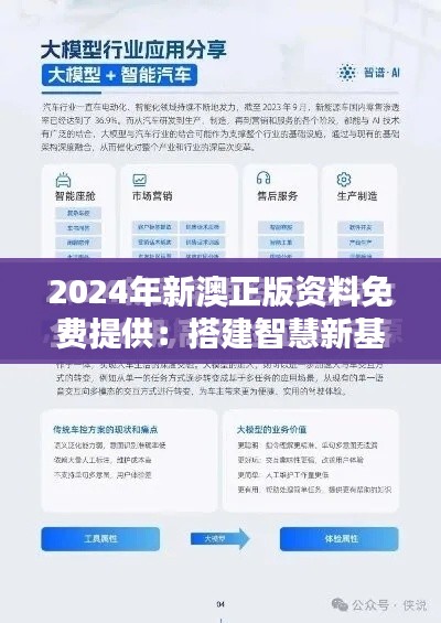 2024年新澳正版资料免费提供：搭建智慧新基建，促进教育公平