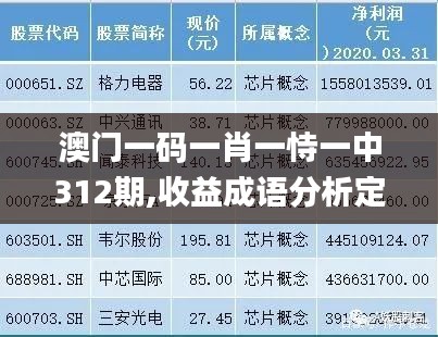 澳门一码一肖一恃一中312期,收益成语分析定义_QHD8.100