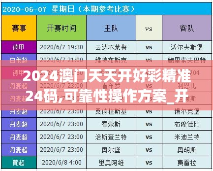 2024澳门天天开好彩精准24码,可靠性操作方案_开发版17.140