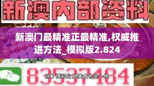 新澳门最精准正最精准,权威推进方法_模拟版2.824