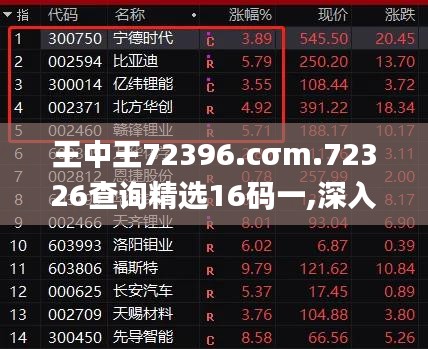 王中王72396.cσm.72326查询精选16码一,深入执行数据方案_经典款3.593