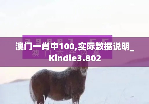 澳门一肖中100,实际数据说明_Kindle3.802