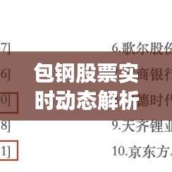 包钢股票实时动态解析：市场波动下的投资机遇