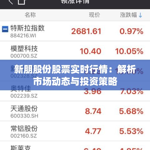 新朋股份股票实时行情：解析市场动态与投资策略
