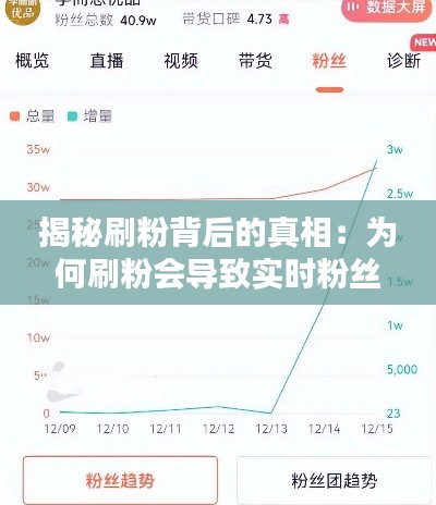 揭秘刷粉背后的真相：为何刷粉会导致实时粉丝数下降？