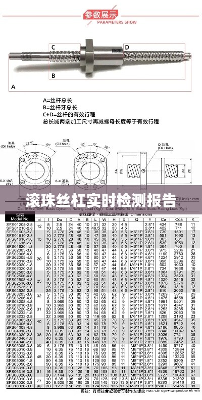 滚珠丝杠实时检测报告