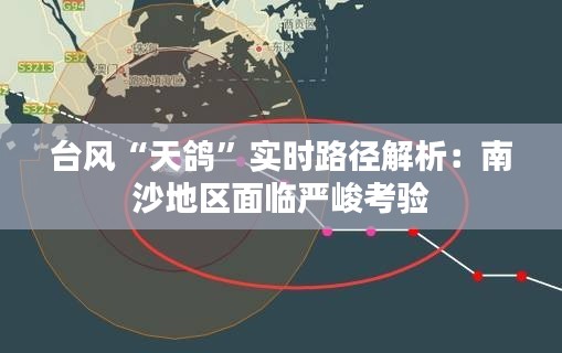 台风“天鸽”实时路径解析：南沙地区面临严峻考验