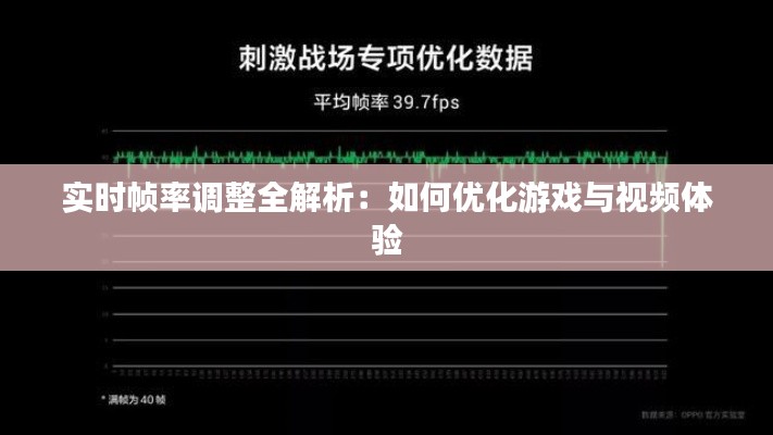 实时帧率调整全解析：如何优化游戏与视频体验