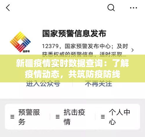 新疆疫情实时数据查询：了解疫情动态，共筑防疫防线