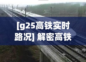 [g25高铁实时路况] 解密高铁出行新体验