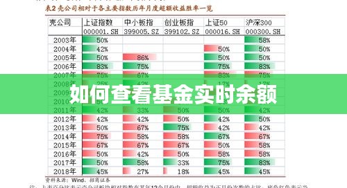 如何查看基金实时余额