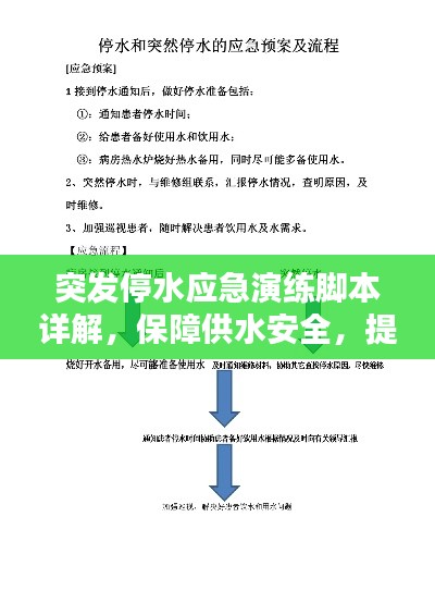 突发停水应急演练脚本详解，保障供水安全，提升应对能力！