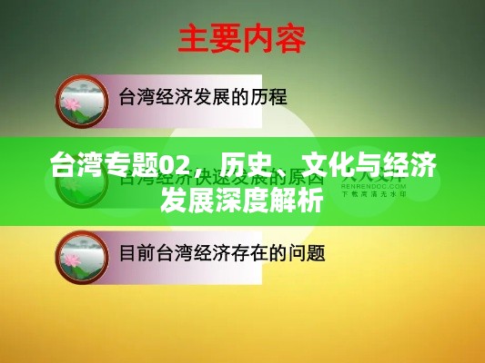 台湾专题02，历史、文化与经济发展深度解析