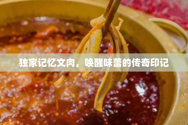 独家记忆文肉，唤醒味蕾的传奇印记