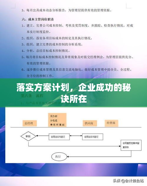 落实方案计划，企业成功的秘诀所在