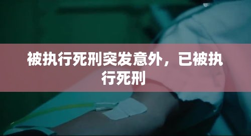 被执行死刑突发意外，已被执行死刑 