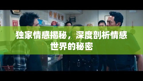 独家情感揭秘，深度剖析情感世界的秘密