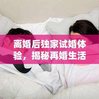 离婚后独家试婚体验，揭秘再婚生活的真实面貌