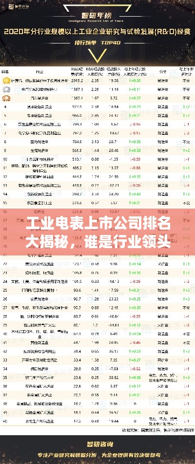 工业电表上市公司排名大揭秘，谁是行业领头羊？