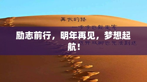 励志前行，明年再见，梦想起航！